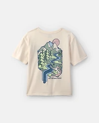 Boys Landscape Graphic Tee - Cream