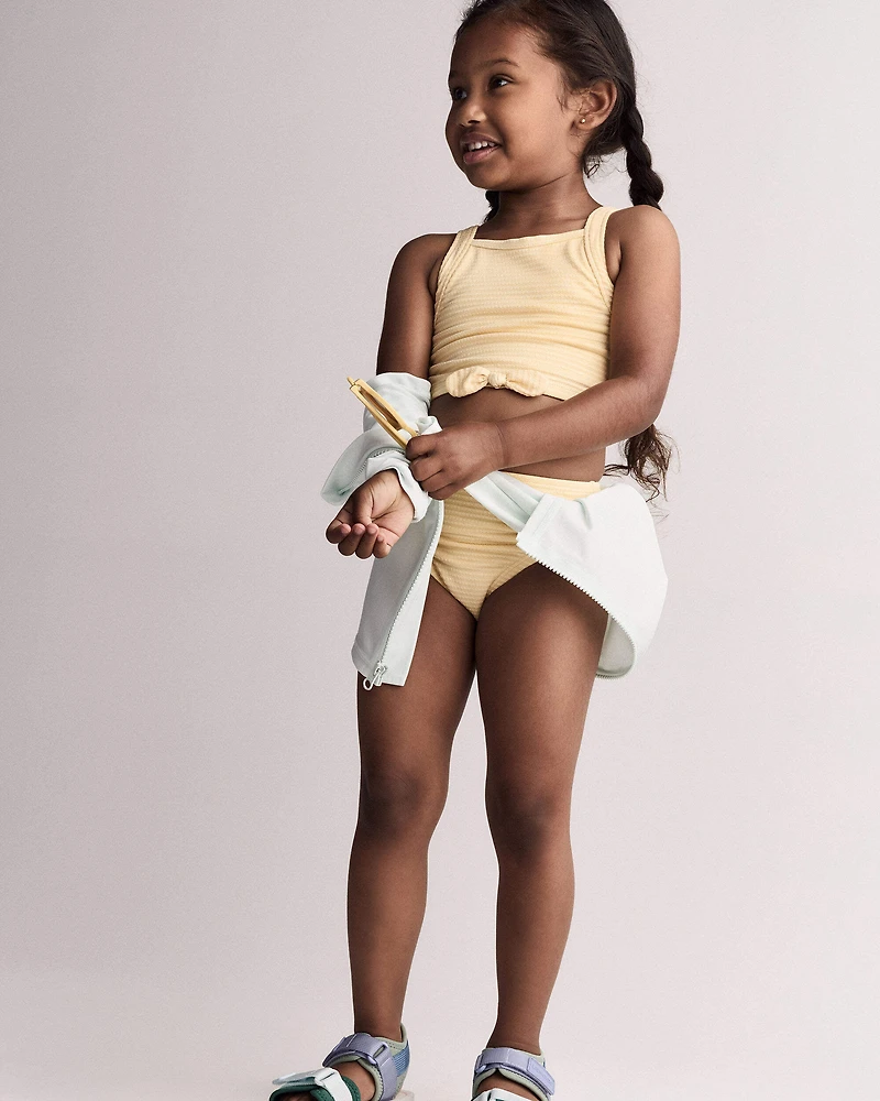 Toddler Girl Bow Tankini - Yellow
