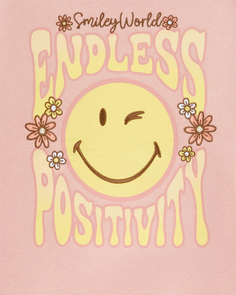 Girls SmileyWorld Pullover Sweatshirt