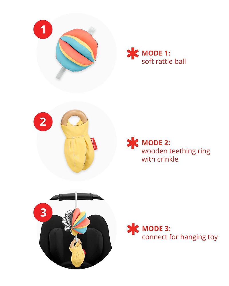 Baby Discoverosity 3-in-1 Montessori-Inspired Baby Stroller Toy