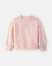 Toddler Girl OshKosh Logo French Terry Pullover Sweatshirt - Pink