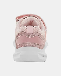 Toddler Glitter Light Up Sneakers - Pink