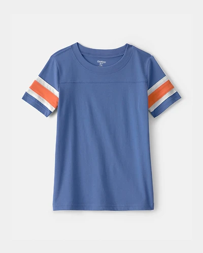 Boys Striped Short-Sleeve T-Shirt - Blue
