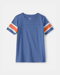 Boys Striped Short-Sleeve T-Shirt - Blue