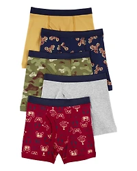 Boys 5-Pack Boxer Briefs Underwear