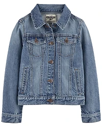 Girls Denim Jacket - Medium Wash