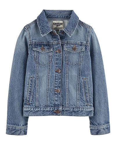 Girls Denim Jacket - Medium Wash