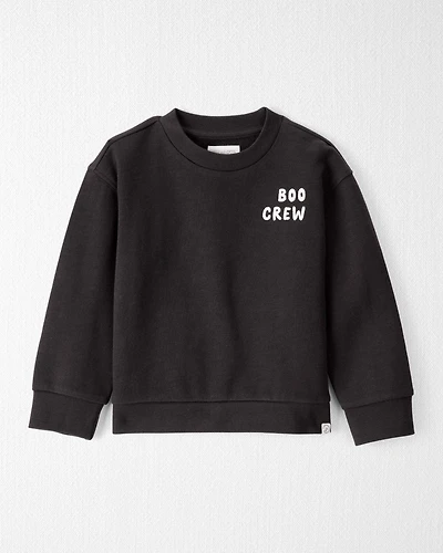 Toddler Organic Cotton Boo Crew Sweatshirt