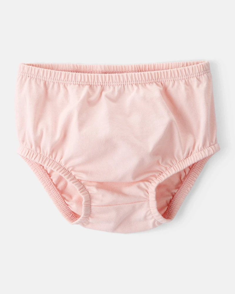 Baby Girl Heart Print Long-Sleeve Dress - Pink