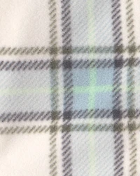 Baby Boy 3-Piece Plaid Fleece Layering Set - Green