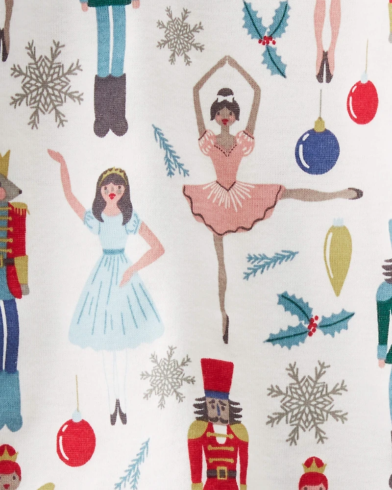 Baby Organic Cotton Pajamas Set in Holiday Nutcracker