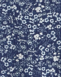 Girls Floral Long-Sleeve Top - Blue