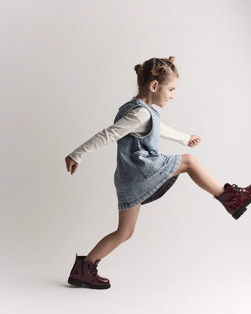 Toddler Girl Pointelle Long-Sleeve Top - Cream