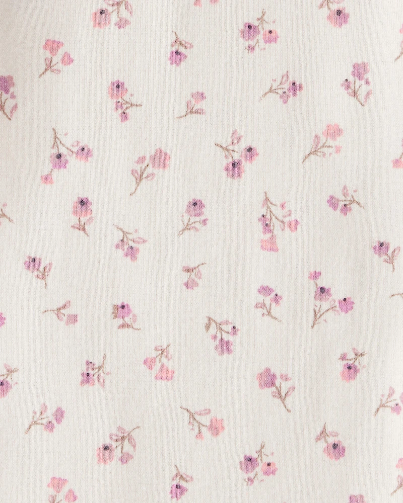 Baby Girl 4-Pack Koala Print Cotton Long-Sleeve Multipack Bodysuits - Multi