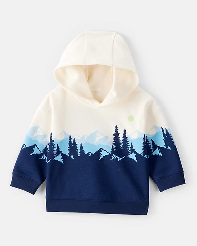 Baby Boy DayDream Fleece Mountain Print Hoodie