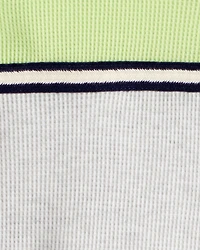 Boys Stripe Thermal Long-Sleeve T-Shirt - Grey