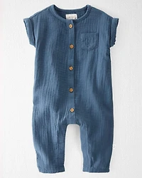 Baby Organic Cotton Gauze Jumpsuit