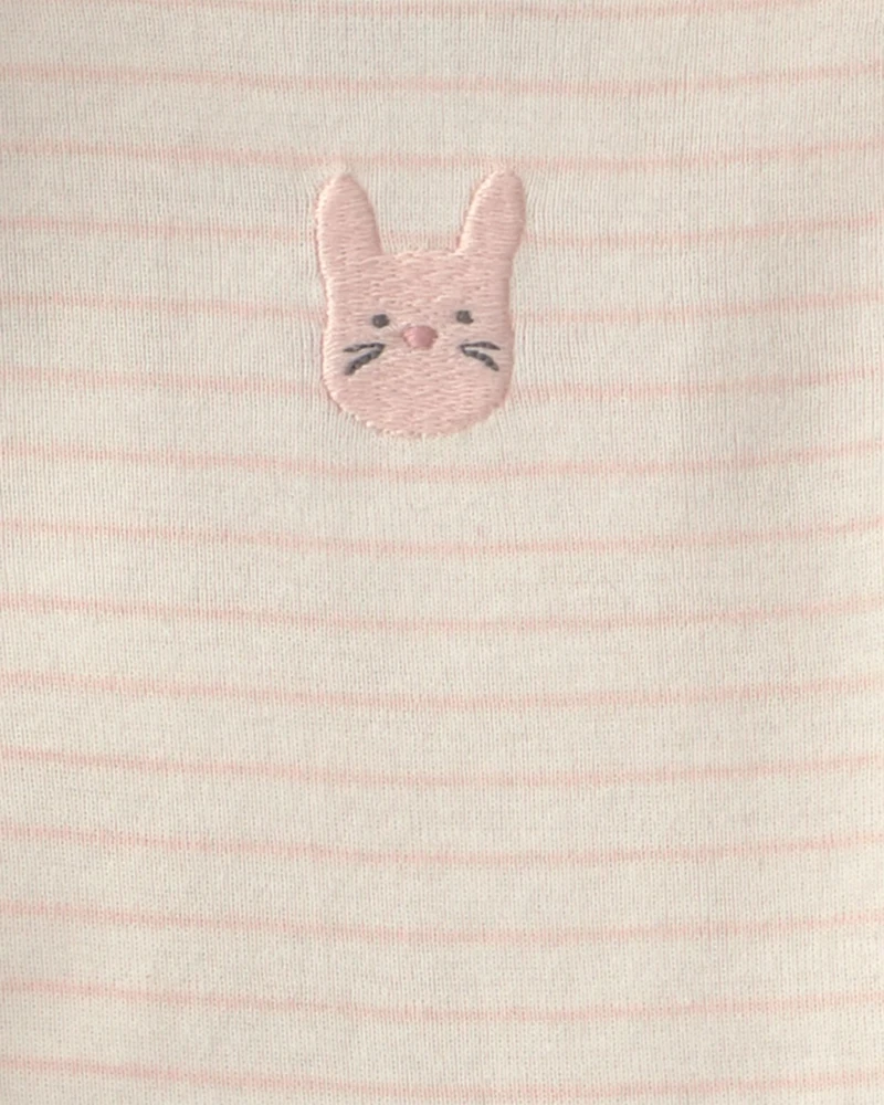 Baby Girl 3-Piece Bunny Terry Layering Set - Pink