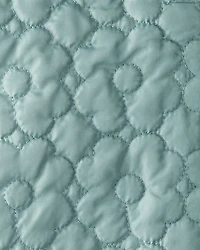 Girls Flowers Long-Sleeve Midweight Quilted Jacket - Green