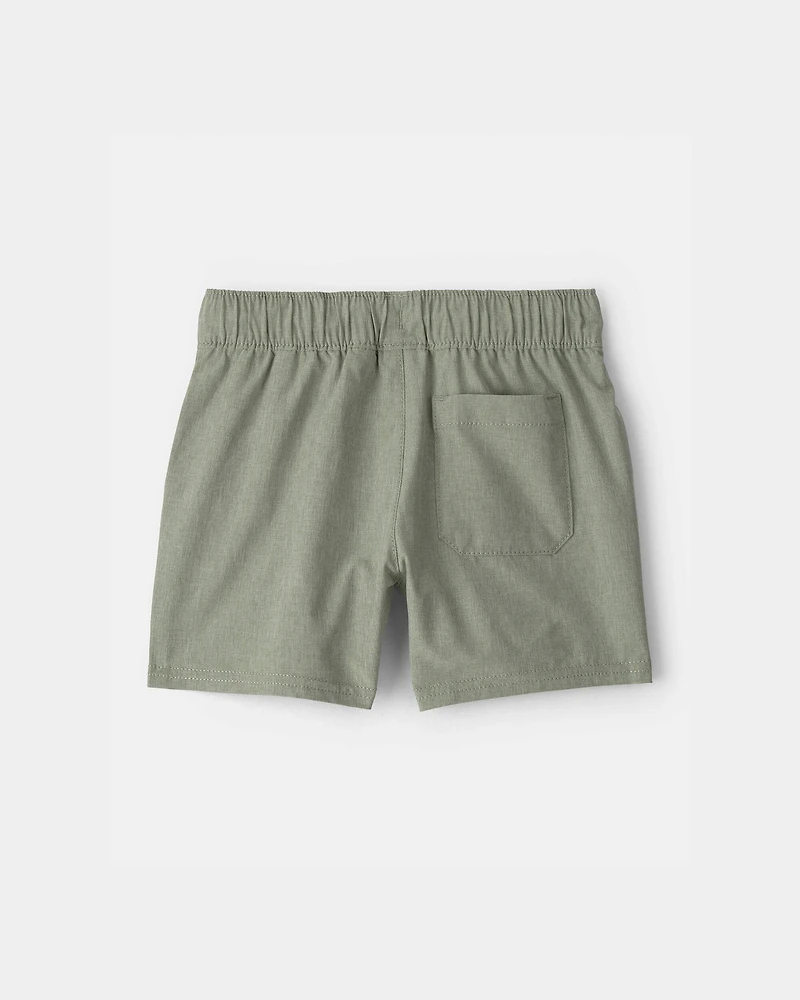 Toddler Boy Woven Pocket Shorts - Green