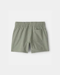 Toddler Boy Woven Pocket Shorts - Green