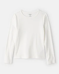 Girls Long-Sleeve 2-Piece Top Set - Pink/White