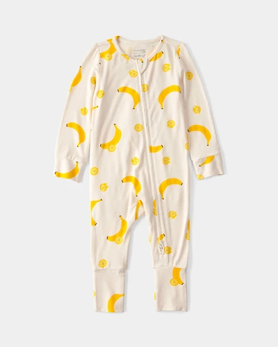 Baby Banana PurelySoft Sleep & Play Pajama - Yellow/Cream