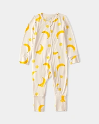 Baby Banana PurelySoft Sleep & Play Pajama - Yellow/Cream