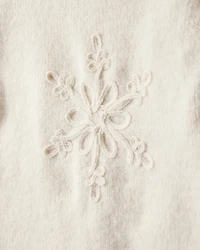 Toddler Girl Snowflake Long-Sleeve Sweater - Cream