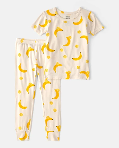 Baby Banana PurelySoft 2-Piece Pajama Set - Yellow/Cream