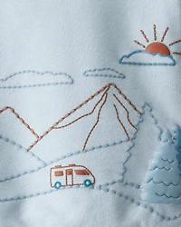 Baby Boy 2-Piece DayDream Fleece Mountain Pullover & Pant Set - Blue