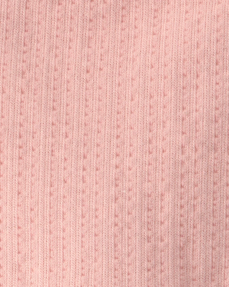 Baby Girl Sleeveless Bubble Romper - Pink