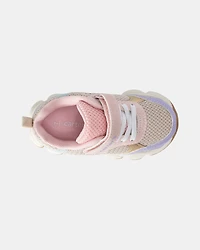 Toddler Girl Pastel Chunky Sneakers -  Pink/Beige/Purple