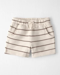 Toddler 2-Piece Organic Cotton Top & Short Set in Stripes