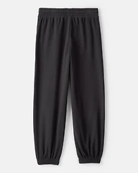 Girls DayDream Fleece Knit Drawstring Joggers - Black