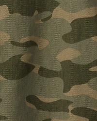 Boys Camo Cotton Long-Sleeve Fashion Jacket - Green