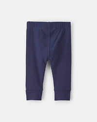 Baby Boy 2-Pack Cotton Pull-On Pants - Navy Blue