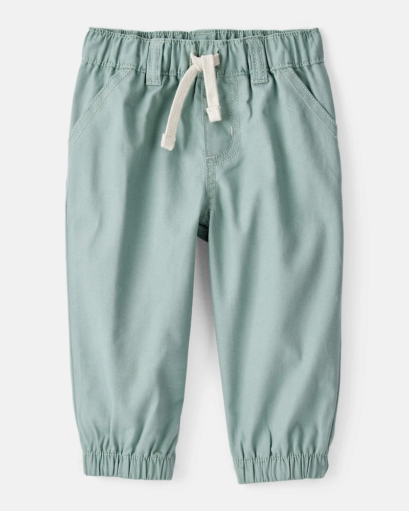 Baby Boy 2-Piece Plaid Cotton Long-Sleeve Tee & Pant Set - Brown/Green