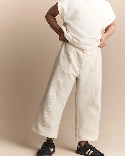 Toddler Girl Linda Wide Leg Pant - Cream
