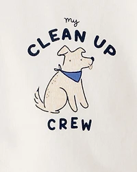 Baby Cotton Long-Sleeve Graphic Bodysuit - Ivory