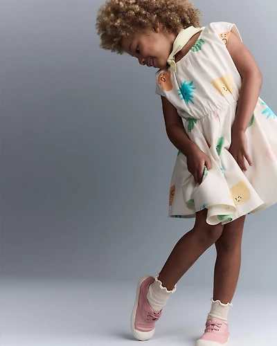 Toddler Girl Avenue Twirl™ Dress in Character Print - Cream