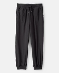 Girls DayDream Fleece Knit Drawstring Joggers - Black