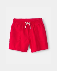 Boys 2-Piece Striped French Terry Pullover Sweatshirt & Shorts Set - Blue/White/Red