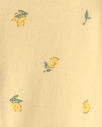 Baby Lemon 2-Way Zip 100% Cotton Sleep & Play Pajama - Yellow