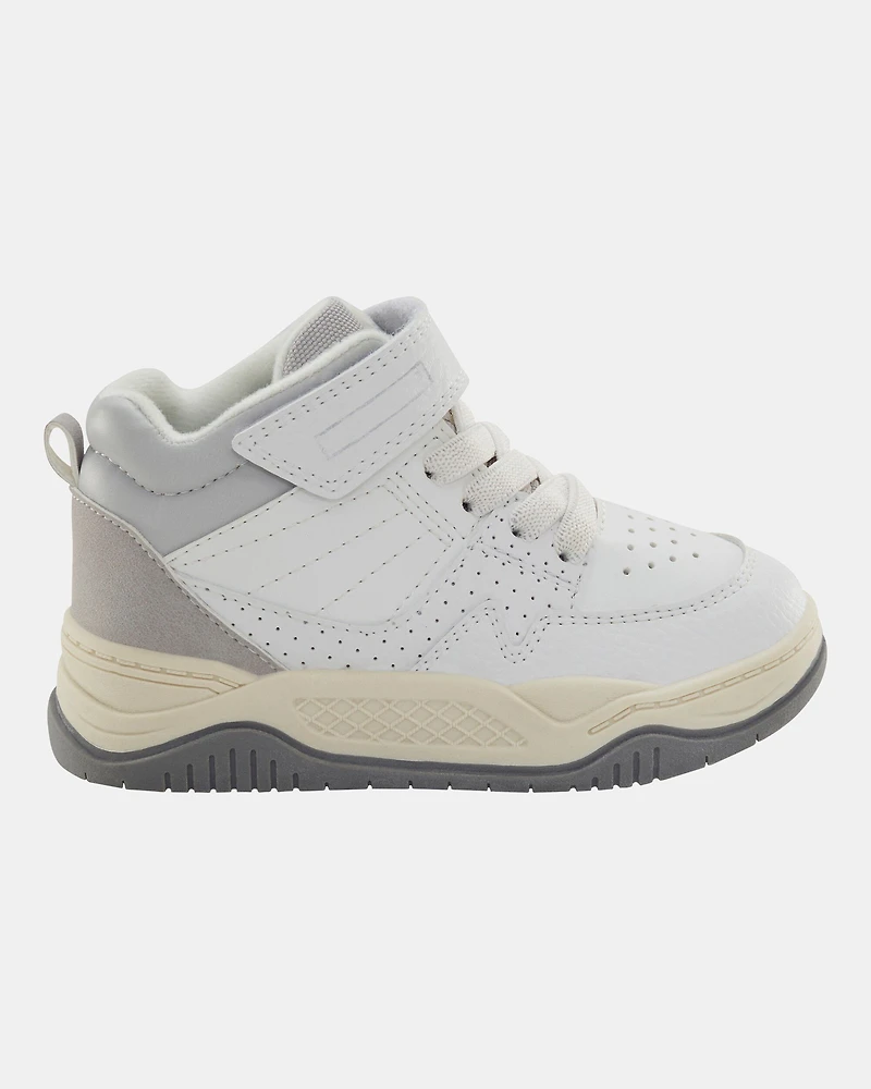 Toddler Casual Easy On High-Top Sneakers - Grey