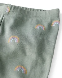 Kid Organic Cotton Pajamas in Magical Rainbow Print