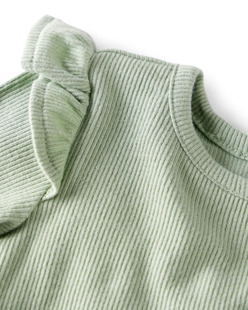 Baby Girl 3-Pack Organic Cotton Ribbed Tees
