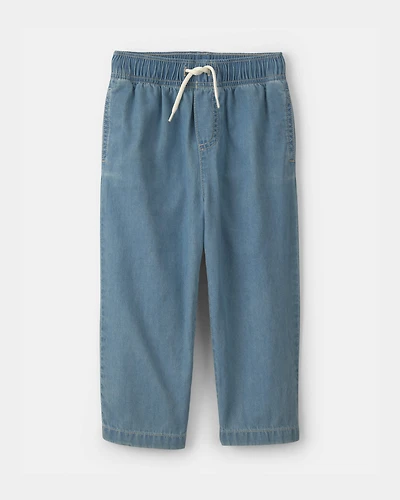 Toddler Boy Chambray Straight-Leg Pant - Light Wash