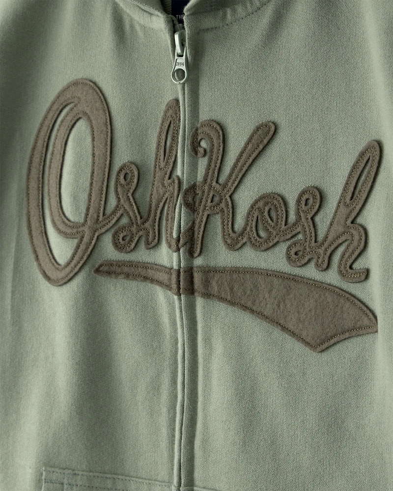 Kids OshKosh Logo Zip-Up Hoodie
