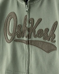 Kids OshKosh Logo Zip-Up Hoodie